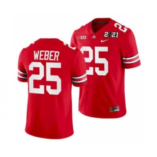 Men's Ohio State Buckeyes Mike Weber Sugar Bowl Jersey Scarlet Playoff Home - Ujersey