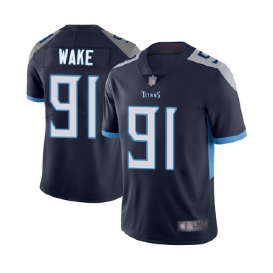 Youth Tennessee Titans #91 Cameron Wake Navy Blue Team Color Vapor Untouchable Limited Player Football Jersey - Ujersey