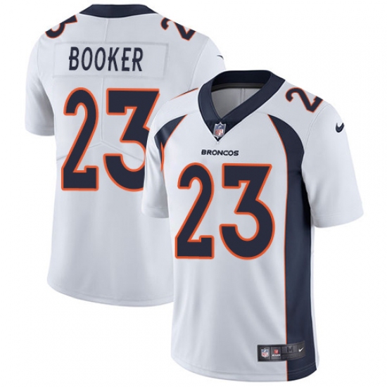 Youth Nike Denver Broncos #23 Devontae Booker Elite White NFL Jersey - Ujersey