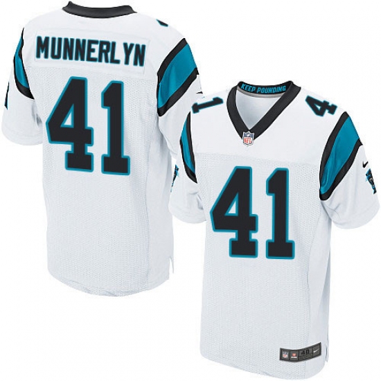 Men's Nike Carolina Panthers #41 Captain Munnerlyn Elite White NFL Jersey - Ujersey