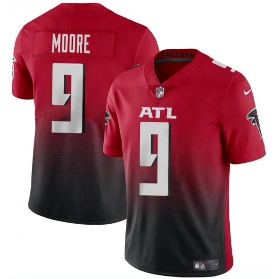Men's Atlanta Falcons #9 Rondale Moore Red Black Vapor Untouchable Limited Football Stitched Jersey - Ujersey