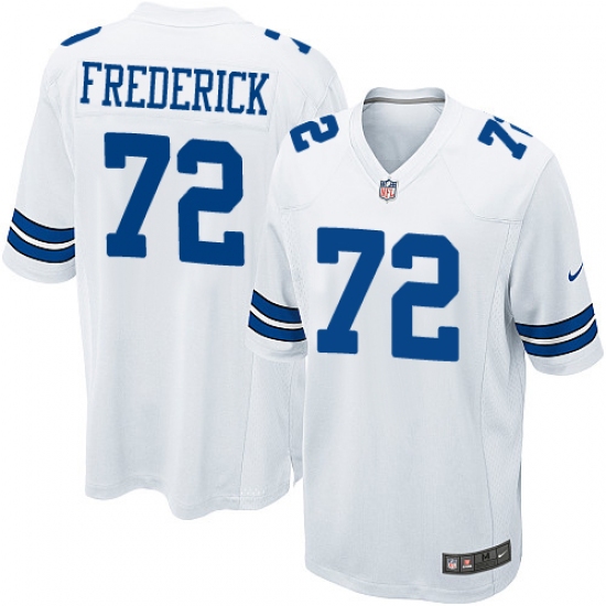 Men's Nike Dallas Cowboys #72 Travis Frederick Game White NFL Jersey - Ujersey