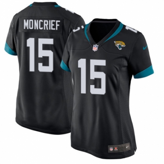 Women's Nike Jacksonville Jaguars #15 Donte Moncrief Game Teal Green Team Color NFL Jersey - Ujersey