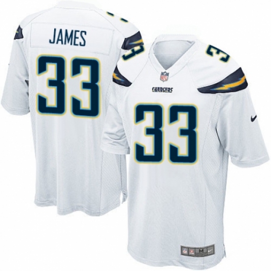 Men's Nike Los Angeles Chargers #33 Derwin James Game White NFL Jersey - Ujersey