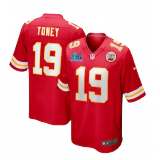 Men's Kansas City Chiefs #19 Kadarius Toney Nike Red Super Bowl LVII  Limited Jersey - Ujersey