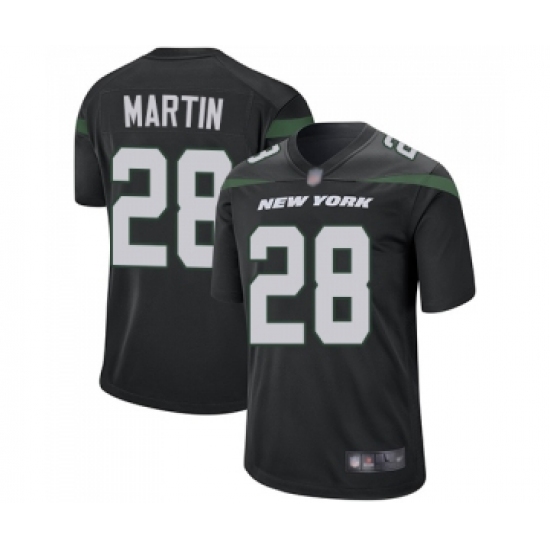 Men's New York Jets #28 Curtis Martin Game Black Alternate Football Jersey - Ujersey