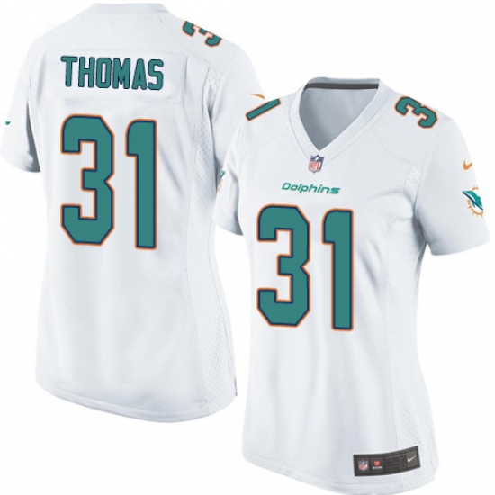 Women's Nike Miami Dolphins #31 Michael Thomas Game White NFL Jersey - Ujersey