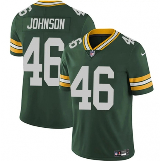 Men's Green Bay Packers #46 Amar Johnson Green 2025 Vapor Untouchable Limited Football Stitched Jersey - Ujersey