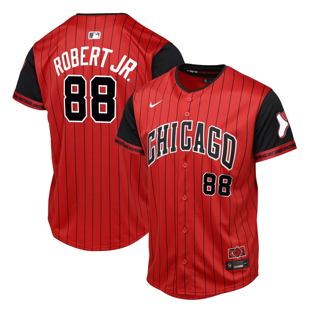 Youth Chicago White Sox Luis Robert Jr.  Red/Black 2025 City Connect Limited Player Jersey