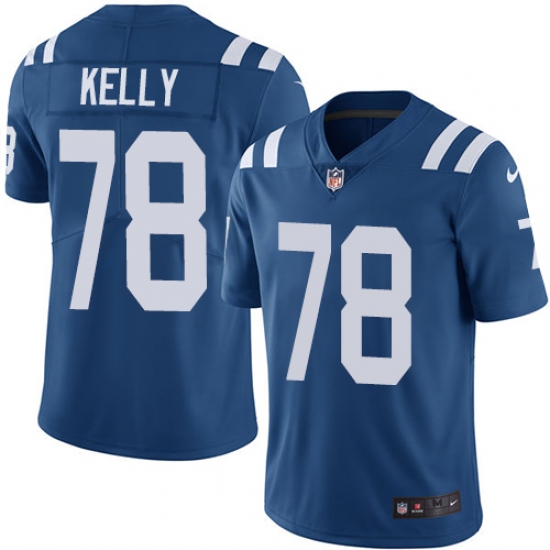 Men's Nike Indianapolis Colts #78 Ryan Kelly Royal Blue Team Color Vapor Untouchable Limited Player NFL Jersey - Ujersey