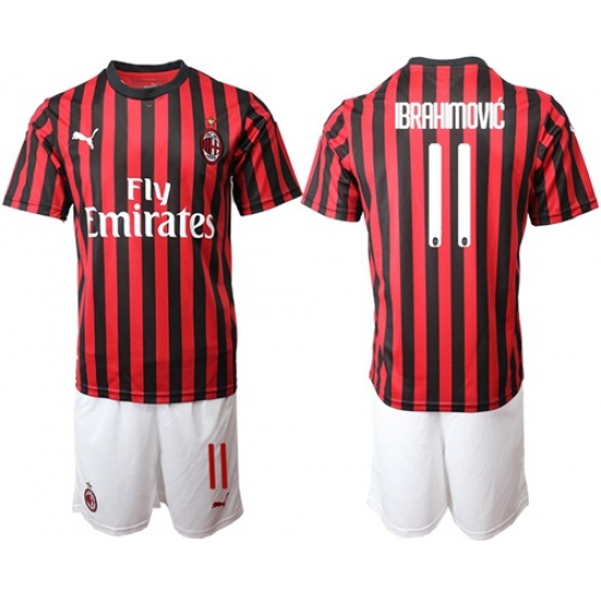 AC Milan #11 Brahimovic Home Soccer Club Jersey
