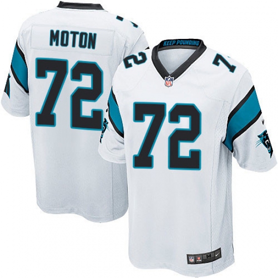 Men's Nike Carolina Panthers #72 Taylor Moton Game White NFL Jersey - Ujersey