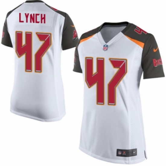 Women's Nike Tampa Bay Buccaneers #47 John Lynch Game White NFL Jersey - Ujersey