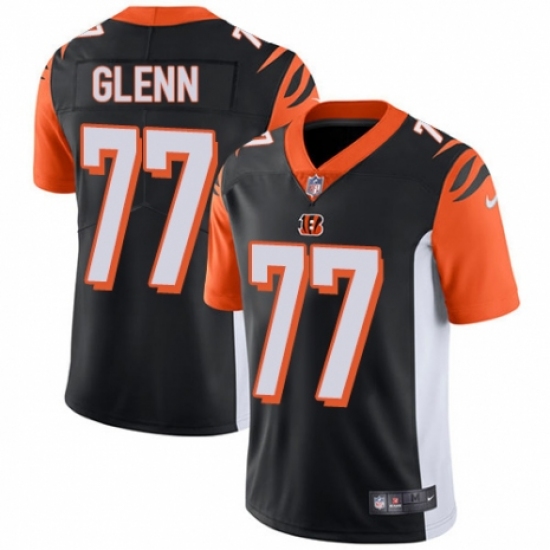 Men's Nike Cincinnati Bengals #77 Cordy Glenn Black Team Color Vapor Untouchable Limited Player NFL Jersey - Ujersey