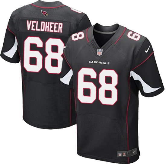 Men's Nike Arizona Cardinals #68 Jared Veldheer Elite Black Alternate NFL Jersey - Ujersey