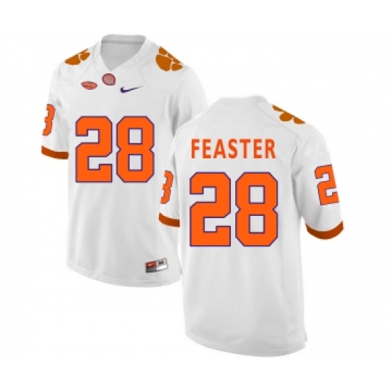 Clemson Tigers 28 Tavien Feaster White College Football Jersey - Ujersey