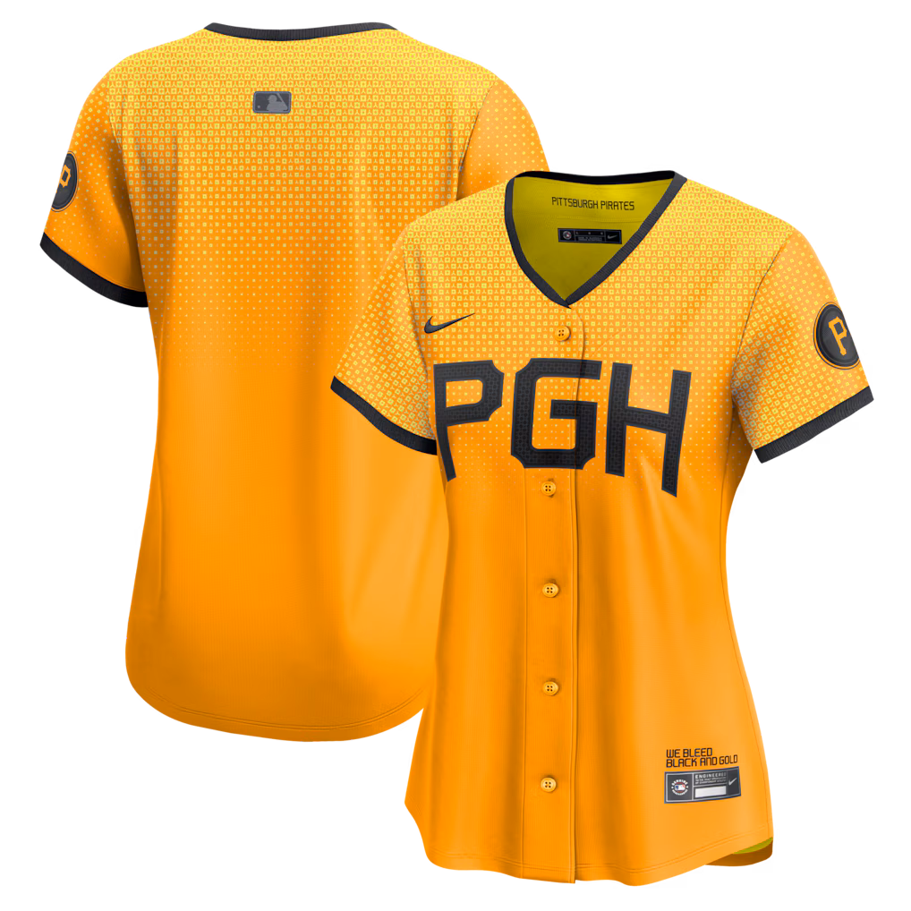 Women's Pittsburgh Pirates Nike Gold City Connect Limited Jersey - ujerseystore