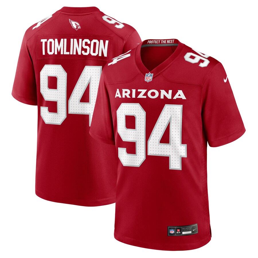 Men's Arizona Cardinals Dalvin Tomlinson Nike Cardinal Team Game Jersey