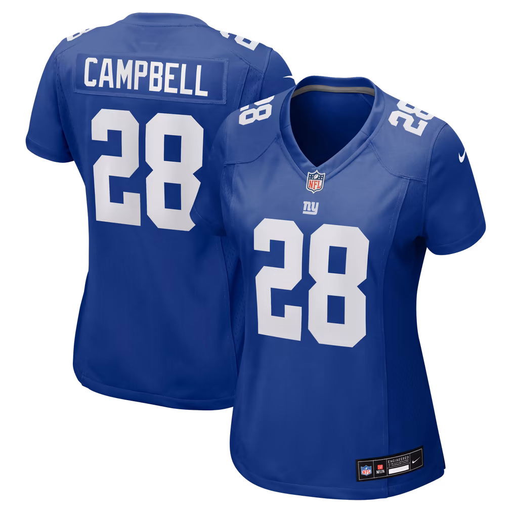 Women's New York Giants Elijah Campbell Nike Royal Team Game Jersey