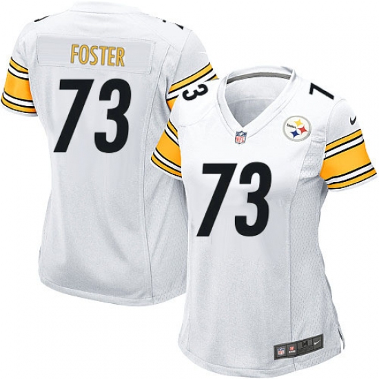 Women's Nike Pittsburgh Steelers #73 Ramon Foster Game White NFL Jersey - Ujersey