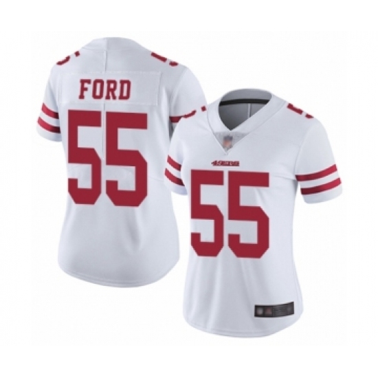 Women's San Francisco 49ers #55 Dee Ford White Vapor Untouchable Limited Player Football Jersey - Ujersey