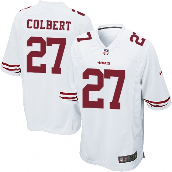 Men's Nike San Francisco 49ers #27 Adrian Colbert Game White NFL Jersey - Ujersey