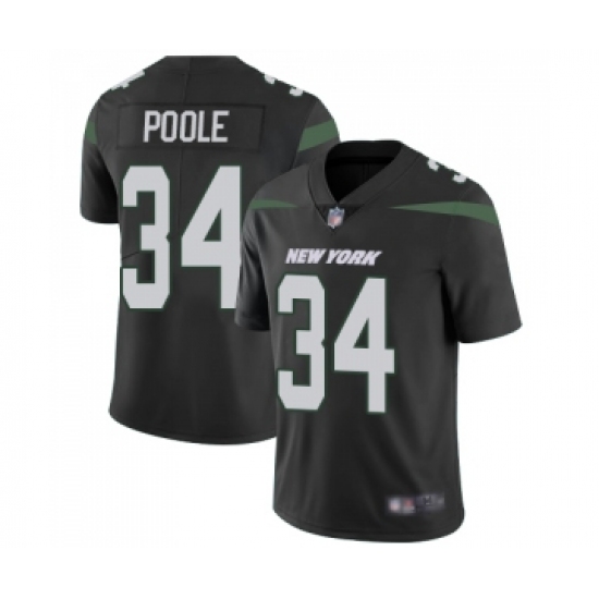 Youth New York Jets #34 Brian Poole Black Alternate Vapor Untouchable Limited Player Football Jersey - Ujersey