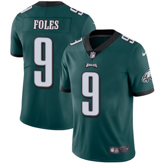 Men's Nike Philadelphia Eagles #9 Nick Foles Midnight Green Team Color Vapor Untouchable Limited Player NFL Jersey - Ujersey