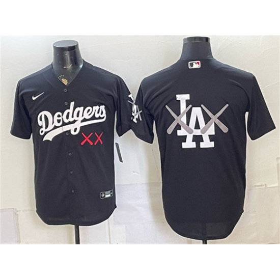 Men's Los Angeles Dodgers Black Vapor Premier Limited Stitched Baseball Jersey - Ujersey