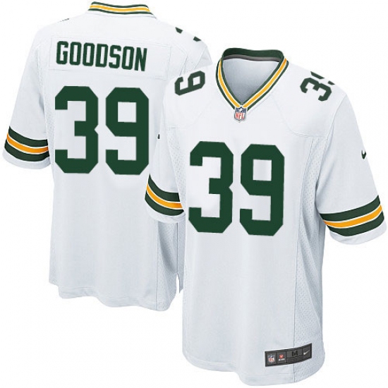 Men's Nike Green Bay Packers #39 Demetri Goodson Game White NFL Jersey - Ujersey