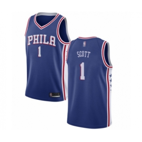 Youth Philadelphia 76ers #1 Mike Scott Swingman Blue Basketball Jersey - Icon Edition - Ujersey