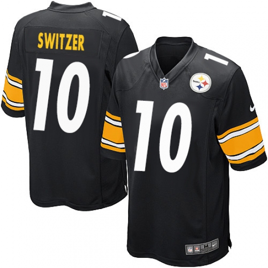 Men's Nike Pittsburgh Steelers #10 Ryan Switzer Game Black Team Color NFL Jersey - Ujersey