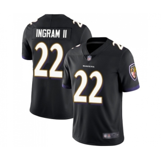 Men's Baltimore Ravens #22 Mark Ingram II Black Alternate Vapor Untouchable Limited Player Football Jersey - Ujersey