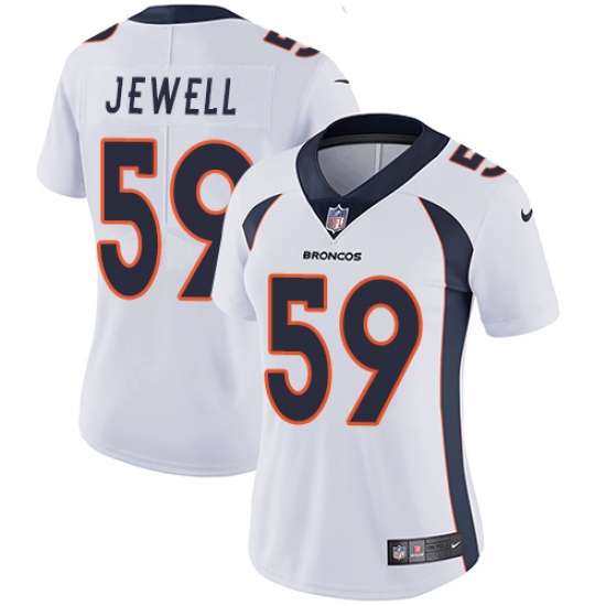 Women's Nike Denver Broncos #59 Josey Jewell White Vapor Untouchable Limited Player NFL Jersey - Ujersey