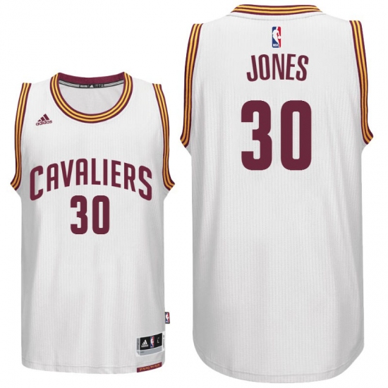 Cleveland Cavaliers #30 Dahntay Jones New Swingman White Home Jersey - Ujersey
