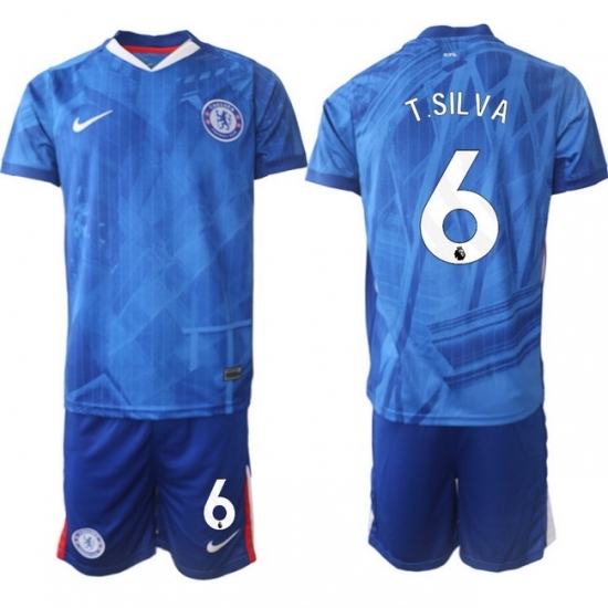 Men Chelsea 2026 Soccer Jerseys Blue #6 T.SILVA