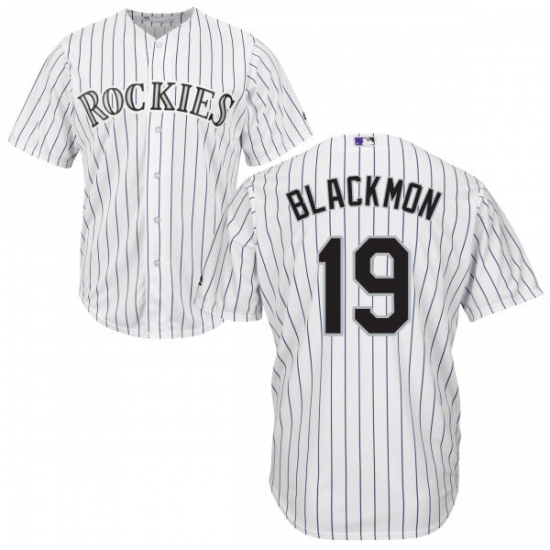 Youth Majestic Colorado Rockies #19 Charlie Blackmon Authentic White Home Cool Base MLB Jersey - Ujersey