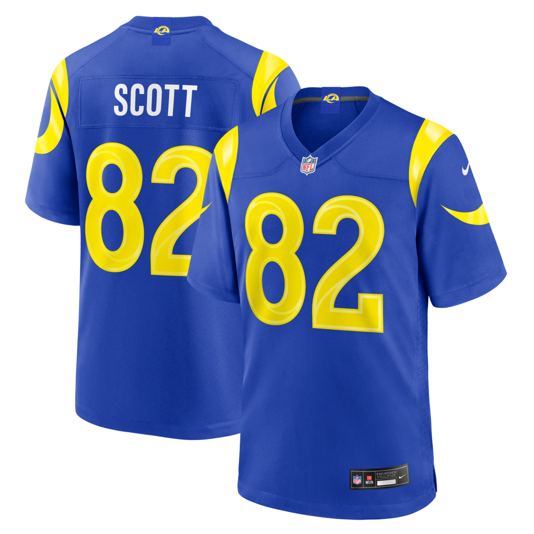 Men's Los Angeles Rams Tyler Scott Nike Royal Team Game Jersey - U-jersey