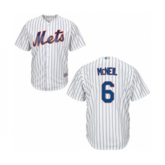 Youth New York Mets #6 Jeff McNeil Authentic White Home Cool Base Baseball Jersey - Ujersey