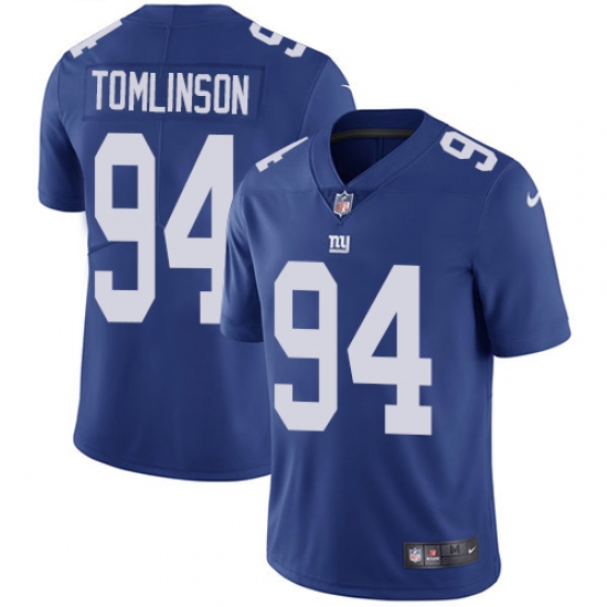 Youth Nike New York Giants #94 Dalvin Tomlinson Elite Royal Blue Team Color NFL Jersey - Ujersey
