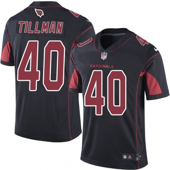 Men's Nike Arizona Cardinals #40 Pat Tillman Elite Black Rush Vapor Untouchable NFL Jersey - Ujersey