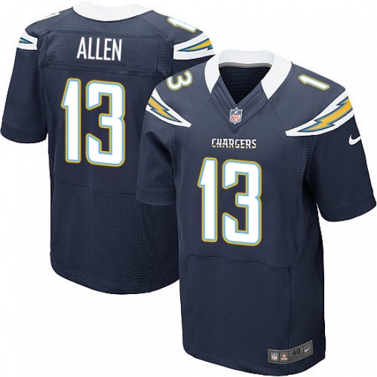 Men's Nike Los Angeles Chargers #13 Keenan Allen Elite Navy Blue Team Color NFL Jersey - Ujersey