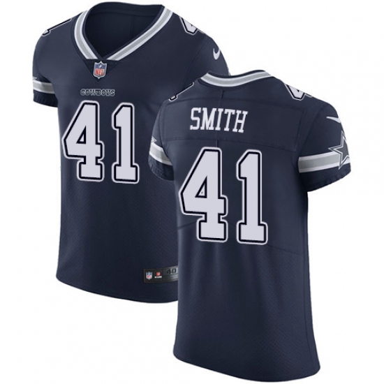 Men's Nike Dallas Cowboys #41 Keith Smith Navy Blue Team Color Vapor Untouchable Elite Player NFL Jersey - Ujersey