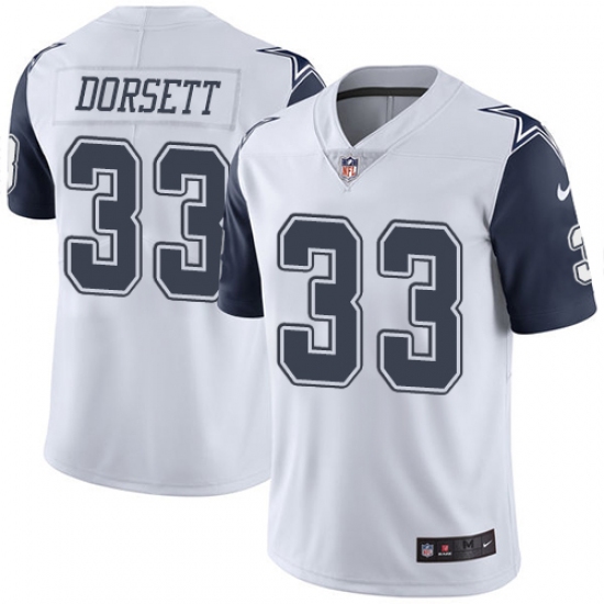 Youth Nike Dallas Cowboys #33 Tony Dorsett Limited White Rush Vapor Untouchable NFL Jersey - Ujersey