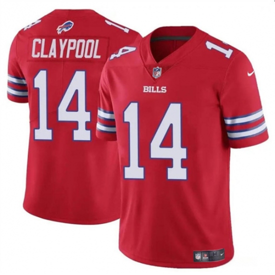 Men's Buffalo Bills #14 Chase Claypool Red 2024 Vapor Untouchable Limited Football Stitched Jersey - Ujersey