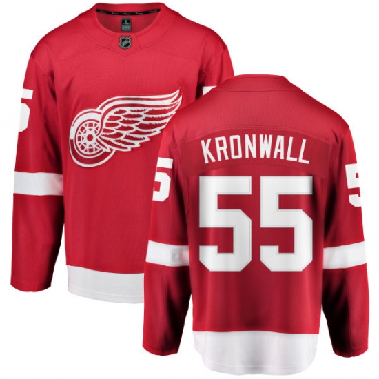 Men's Detroit Red Wings #55 Niklas Kronwall Fanatics Branded Red Home Breakaway NHL Jersey - Ujersey
