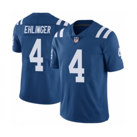 Men's Indianapolis Colts #4 Sam Ehlinger Blue Vapor Untouchable Stitched Jersey - Ujersey