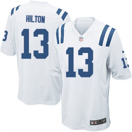 Men's Nike Indianapolis Colts #13 T.Y. Hilton Game White NFL Jersey - Ujersey