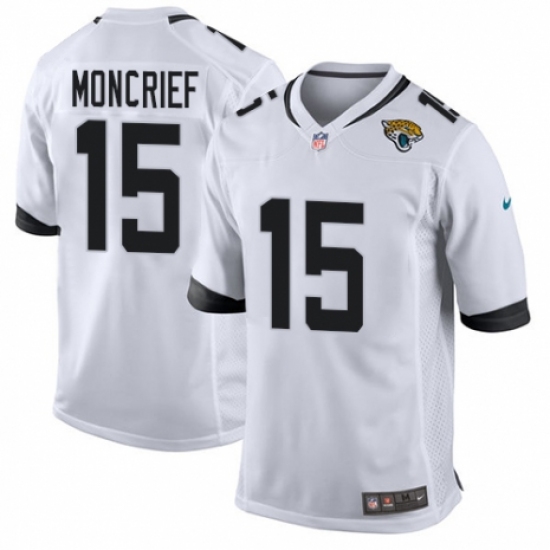 Men's Nike Jacksonville Jaguars #15 Donte Moncrief Game White NFL Jersey - Ujersey