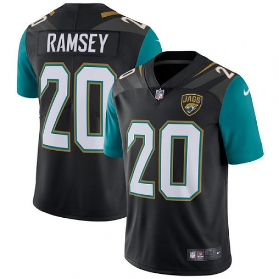 Youth Nike Jacksonville Jaguars #20 Jalen Ramsey Black Alternate Vapor Untouchable Limited Player NFL Jersey - Ujersey